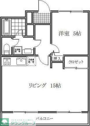 グレイスイセハラ(2LDK/2階)の間取り写真
