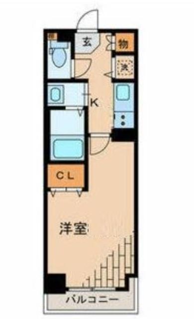 アレグレット千住宿(1K/2階)の間取り写真