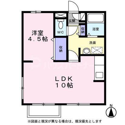 リッシェル(1LDK/1階)の間取り写真