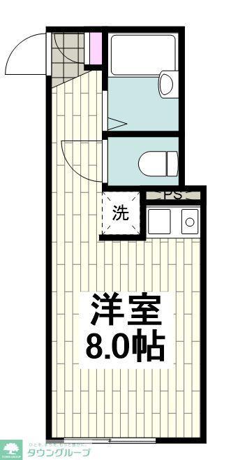 SONO上大岡(ワンルーム/1階)の間取り写真