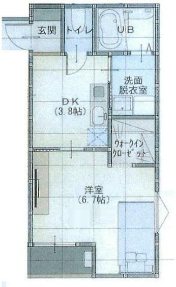 中央HSビル(1K/2階)の間取り写真