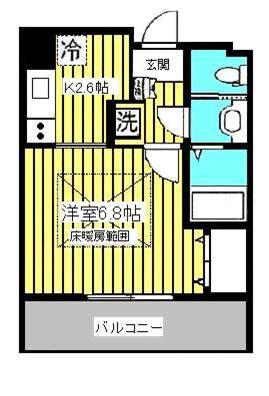 HF仙台レジデンスイースト(1K/5階)の間取り写真