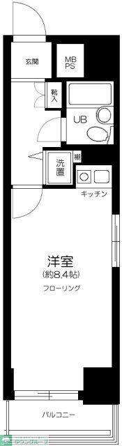 藤和シティコープ大森(ワンルーム/2階)の間取り写真