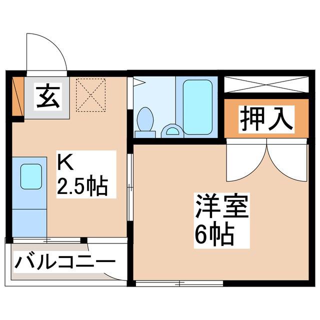 辰野館ビル(1K/3階)の間取り写真