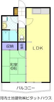 コーポサンライズ(1LDK/3階)の間取り写真