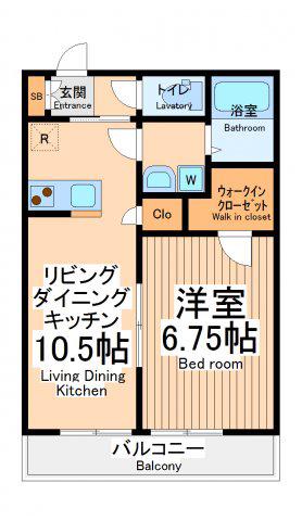 ラフィネ(1LDK/3階)の間取り写真