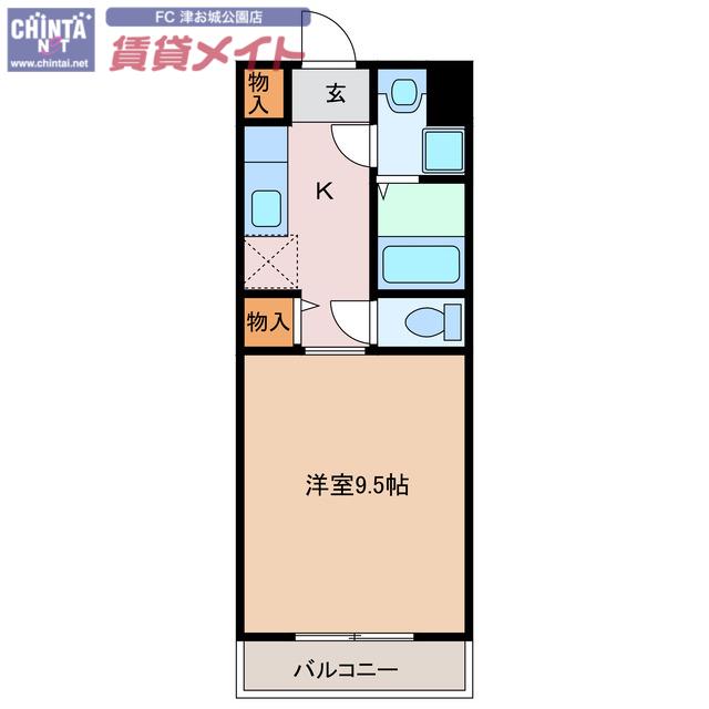 幸マンション(1K/2階)の間取り写真