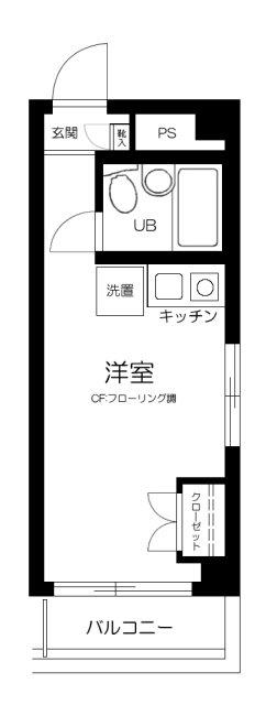 エクセル向島(ワンルーム/2階)の間取り写真