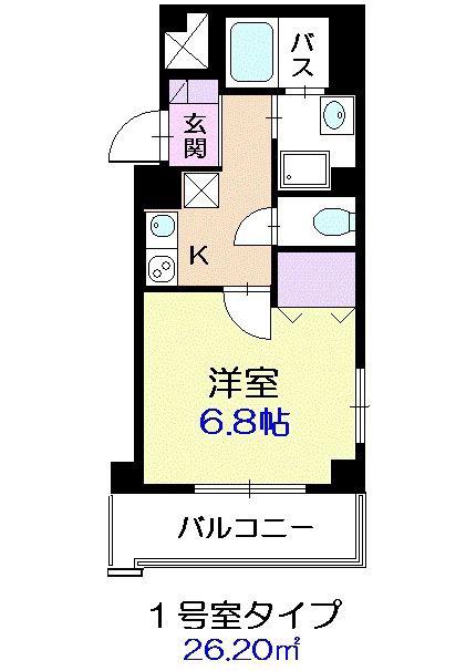 イースト21・YK(1K/3階)の間取り写真