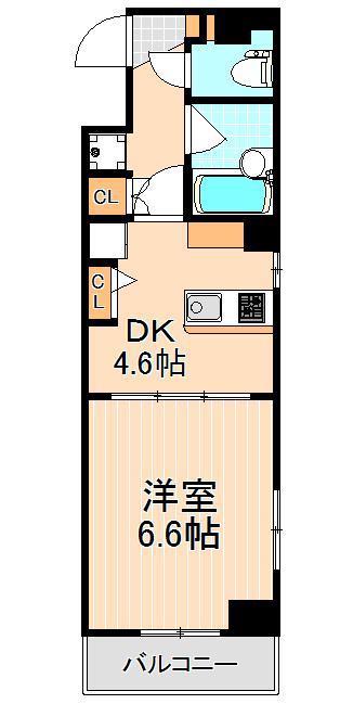 シナノレジデンス(1DK/3階)の間取り写真