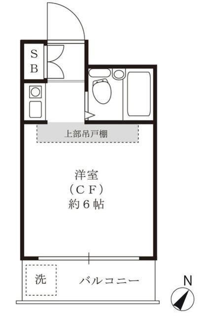 川崎西ダイカンプラザ(ワンルーム/3階)の間取り写真
