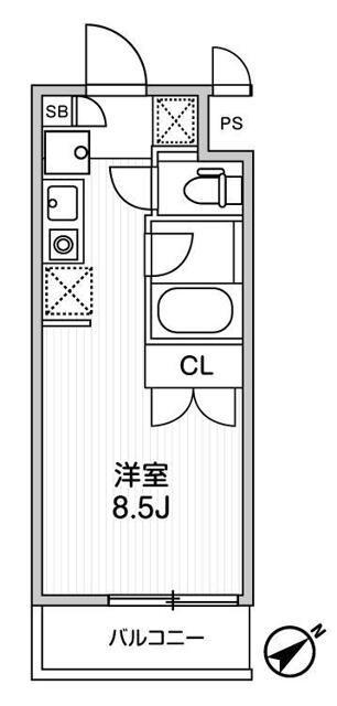 I LIKE KJ 1 BANKAN(ワンルーム/3階)の間取り写真