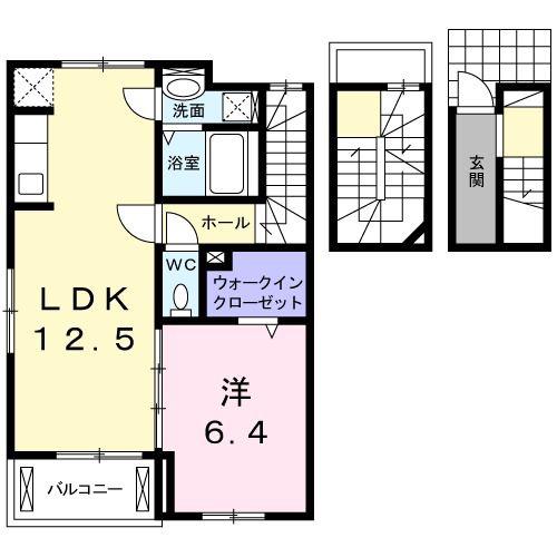 キングストンハウス(1LDK/3階)の間取り写真
