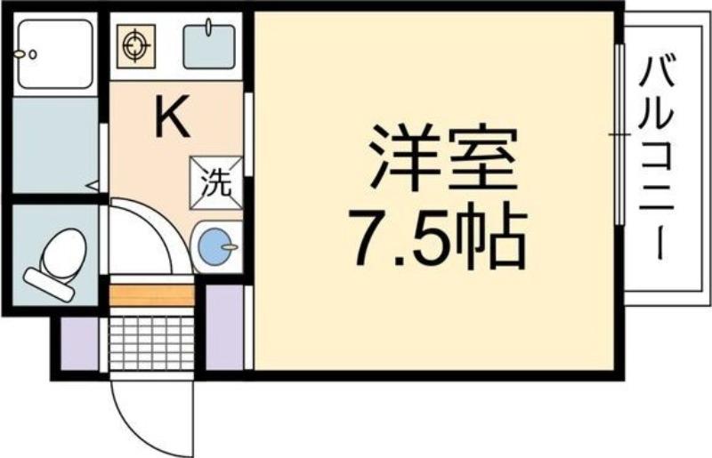 エルシー24(1K/2階)の間取り写真