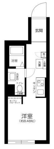 長楽町屋レジデンス(ワンルーム/4階)の間取り写真