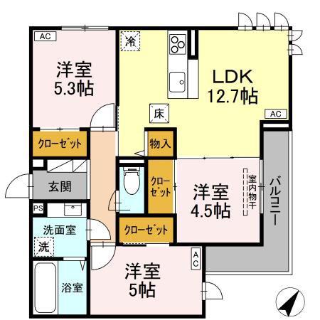 D-ROOM甲府市国母 B棟
