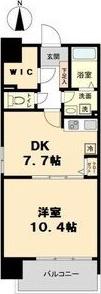 デュオフィール太閤通(1DK/4階)の間取り写真