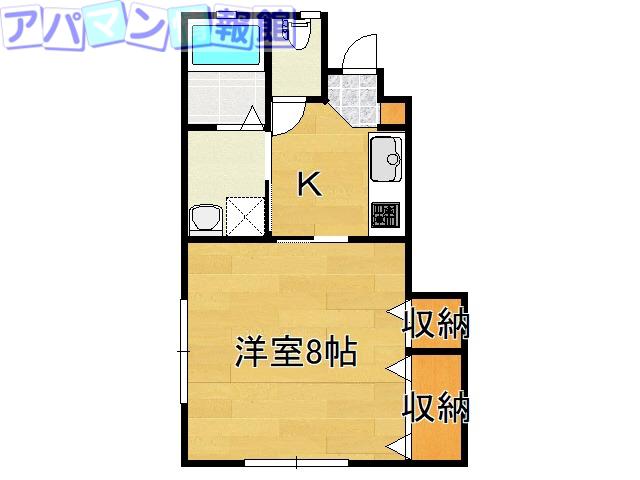 PACE(1K/1階)の間取り写真