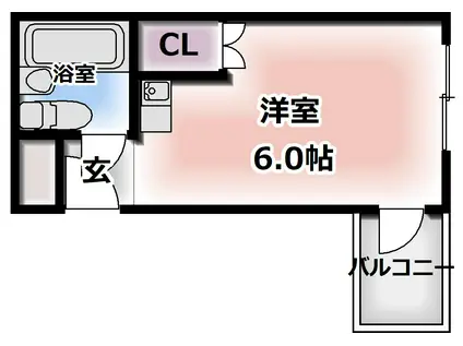サンライズ萱島信和町(ワンルーム/4階)の間取り写真