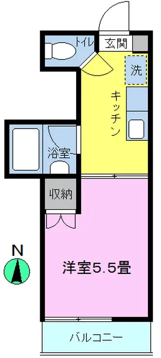 フラットハウス 2階階 間取り