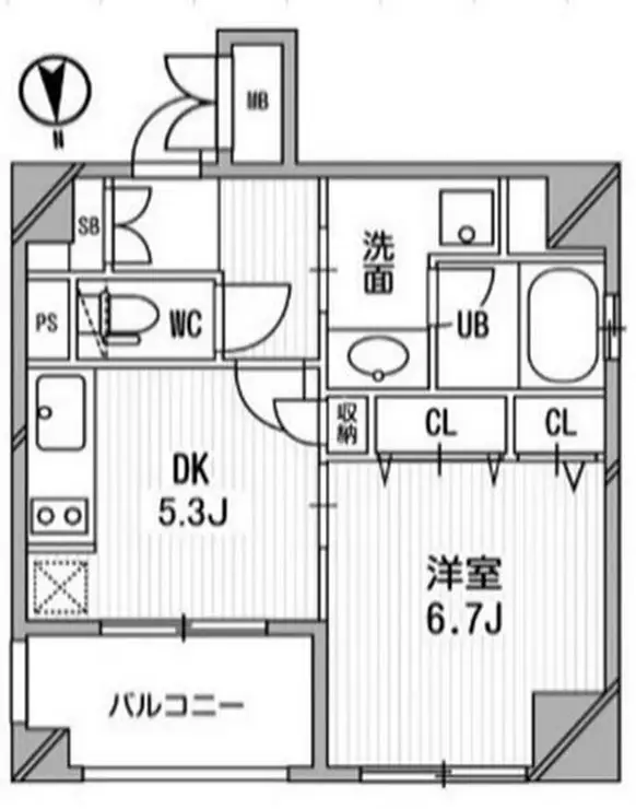 クリオ三田ラ・モード 5階階 間取り
