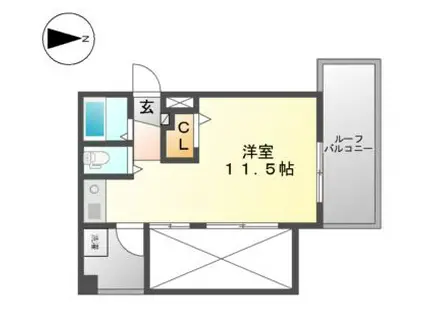 田中ビル(ワンルーム/5階)の間取り写真