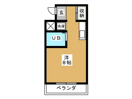 赤坂アーバンライフ(ワンルーム/3階)の間取り写真