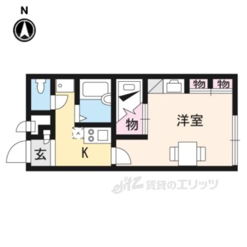 レオパレスサクセス(1K/2階)の間取り写真
