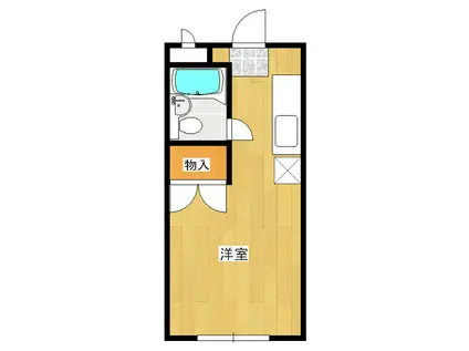 コーポ6(ワンルーム/2階)の間取り写真