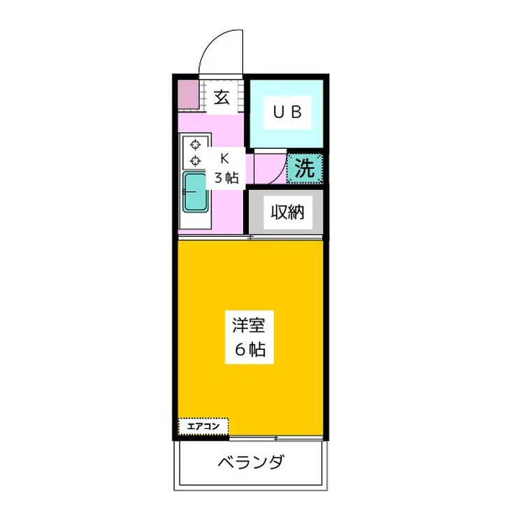 グリーンハイツサトー 3階階 間取り