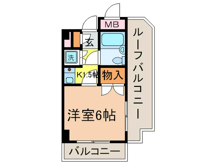 ネバーランド中原 3階階 間取り