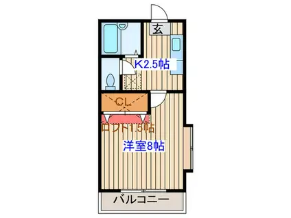 メゾンヴァンガード(1K/2階)の間取り写真