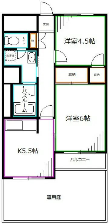 パイロットハウス北新宿 1階階 間取り