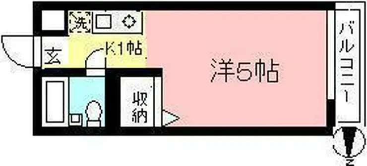 グリーンハイツ生田 2階階 間取り