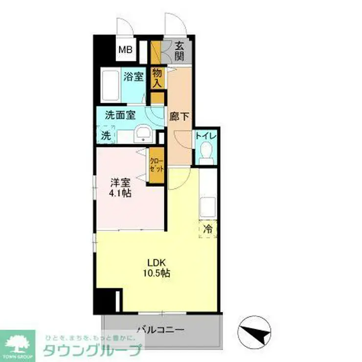 GRANCOURTYONO 7階階 間取り
