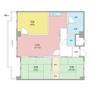アメニティ21(3LDK/5階)の間取り写真
