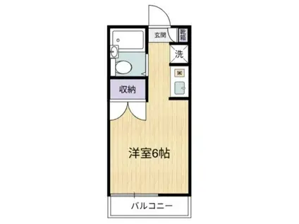 メゾンK(1K/2階)の間取り写真