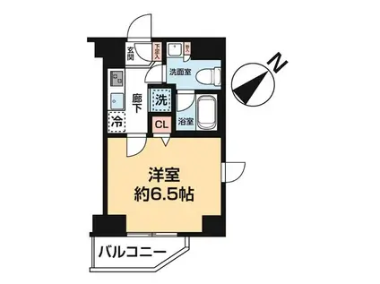 ヴェルト墨田ノース(1K/2階)の間取り写真