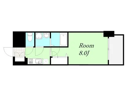 プレサンス大阪福島シエル(1K/11階)の間取り写真