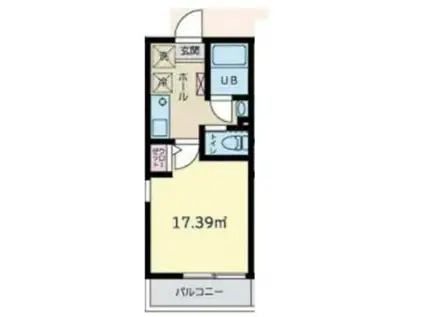 LUXE MAISON HEIAN(1K/2階)の間取り写真