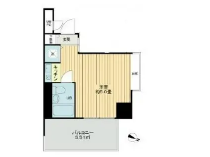 ライオンズマンション川口並木第2 海外審査可能(ワンルーム/4階)の間取り写真