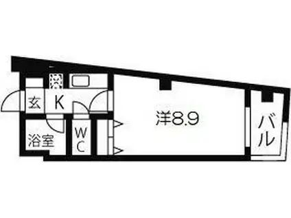 エルパラッツォ日本橋(1K/4階)の間取り写真
