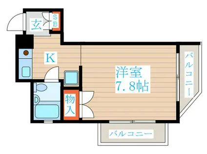 グレース・Y(1K/3階)の間取り写真
