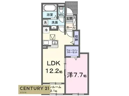 マリンブリーズ I番館(1LDK/1階)の間取り写真