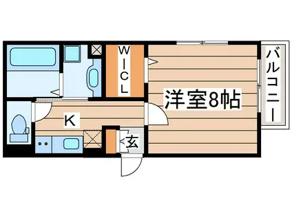 グランアージュ泉中央(1K/3階)の間取り写真