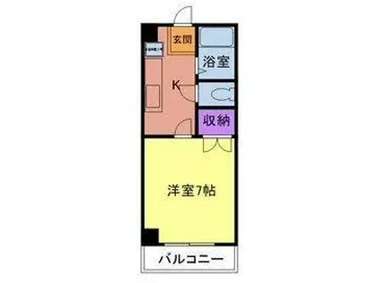 プレアール香椎(1K/3階)の間取り写真