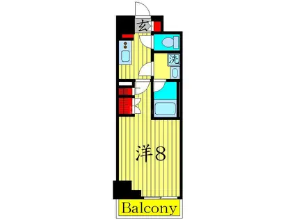 GLACIER大塚(1K/5階)の間取り写真