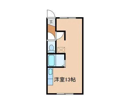 パークサイドQ(ワンルーム/3階)の間取り写真