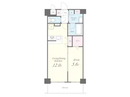 LIBRE(1LDK/3階)の間取り写真