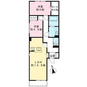 ユアメゾン速(2LDK/2階)の間取り写真